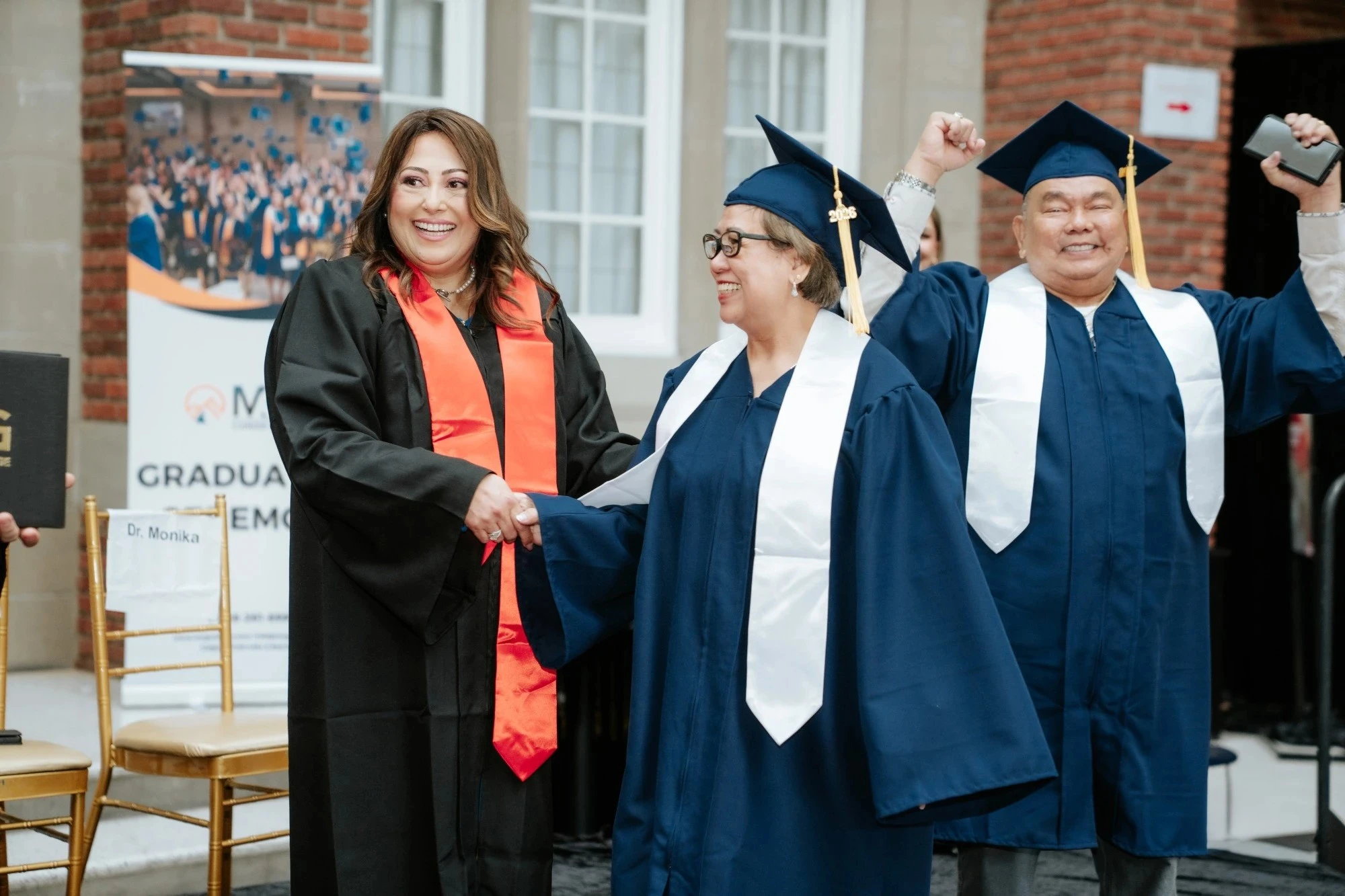 MCG Career College graduation ceremony with Dr. Monika
